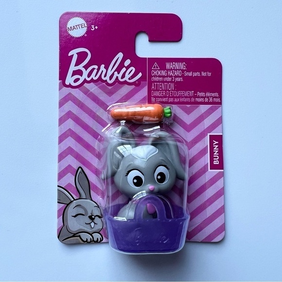 NEW Barbie Pets by Mattel - Puppy with Bone and Bunny with Carrot - 2 Pets - Picture 4 of 4